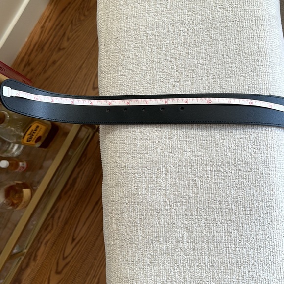Gucci wide leather belt.
